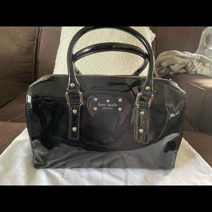 Kate spade patent leather black bag